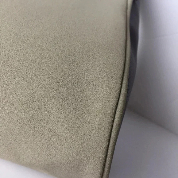 Beige cream faux leather mini handbag satchel  vegan clutch - Picture 6 of 14